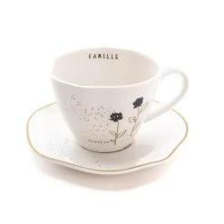 Amadeus Lot De 4 Tasse à Thé En Grès Décoré