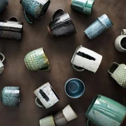 Madam Stoltz Lot De 4 Tasses En Céramique Multicolore -Boutique Cristal d'Arques lot de 4 tasses en ceramique multicolore 3