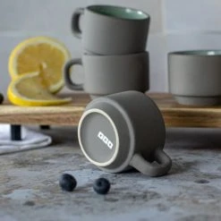 OGO Living Lot De 4 Tasses En Grès 10cl -Boutique Cristal d'Arques lot de 4 tasses en gres 10cl 2