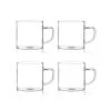 OGO Living Lot De 4 Tasses Expresso En Verre Borosilicate 12 Cl -Boutique Cristal d'Arques lot de 4 tasses expresso en verre borosilicate 12 cl