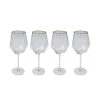 Kare Design Lot De 4 - Verre à Vin En Verre Bord Doré -Boutique Cristal d'Arques lot de 4 verre a vin en verre bord dore