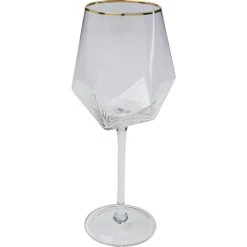 Kare Design Lot De 4 - Verre à Vin En Verre Bord Doré -Boutique Cristal d'Arques lot de 4 verre a vin en verre bord dore 2