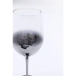 Kare Design Lot De 4 - Verre à Vin En Verre Transparent Et Argenté -Boutique Cristal d'Arques lot de 4 verre a vin en verre transparent et argente 4