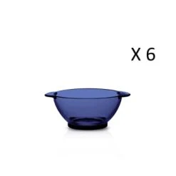 Duralex Lot De 6 - Bol à Oreilles 51cl En Verre Résistant Teinté Vermeil -Boutique Cristal d'Arques lot de 6 bol a oreilles 51cl en verre resistant teinte bleu saphir lys