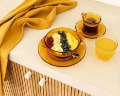 Duralex Lot De 6 - Bol à Oreilles 51cl En Verre Résistant Teinté Vermeil -Boutique Cristal d'Arques lot de 6 bol a oreilles 51cl en verre resistant teinte vermeil 3