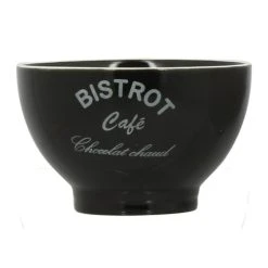 Novastyl Lot De 6 Bols En Grès Noir 50cl