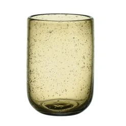 Table Passion Lot De 6 Gobelets Bullé 25 Cl Ambre En Verre Jaune
