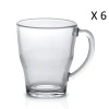 Duralex Lot De 6 - Mug 35 Cl En Verre Trempé Extra Résistant Transparent -Boutique Cristal d'Arques lot de 6 mug 35 cl en verre trempe extra resistant transparent