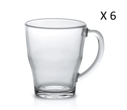 Duralex Lot De 6 - Mug 35 Cl En Verre Trempé Extra Résistant Transparent