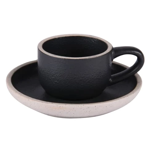 Table Passion Lot De 6 Tasse à Café Et Sous-tasse 11 Cl En Grès Noir 3 Table Passion Lot De 6 Tasse à Café Et Sous-tasse 11 Cl En Grès Noir