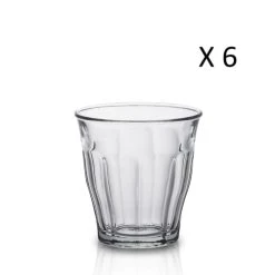 Duralex Lot De 6 - Tasse à Espresso 9 Cl En Verre Trempé Résistant Transparent