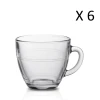 Duralex Lot De 6 - Tasse Avec Anse 22 Cl En Verre Trempé Résistant Transparent -Boutique Cristal d'Arques lot de 6 tasse avec anse 22 cl en verre trempe resistant transparent