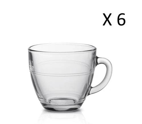 Duralex Lot De 6 - Tasse Avec Anse 22 Cl En Verre Trempé Résistant Transparent 3 Duralex Lot De 6 - Tasse Avec Anse 22 Cl En Verre Trempé Résistant Transparent