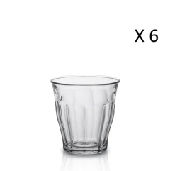 Duralex Lot De 6 - Verre à Eau 13 Cl En Verre Trempé Résistant Transparent