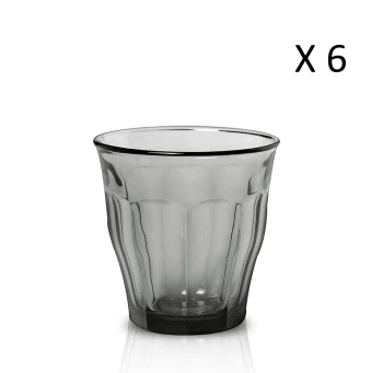 Duralex Lot De 6 - Verre à Eau 31 Cl En Verre Trempé Résistant Teinté Gris 5 Duralex Lot De 6 - Verre à Eau 31 Cl En Verre Trempé Résistant Teinté Gris – Image 3