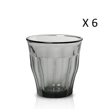 Duralex Lot De 6 - Verre à Eau 31 Cl En Verre Trempé Résistant Teinté Gris 6 Duralex Lot De 6 - Verre à Eau 31 Cl En Verre Trempé Résistant Teinté Gris – Image 4