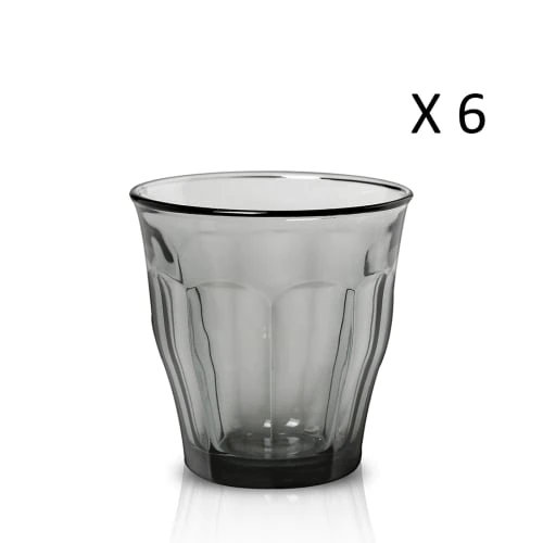 Duralex Lot De 6 - Verre à Eau 31 Cl En Verre Trempé Résistant Teinté Gris 3 Duralex Lot De 6 - Verre à Eau 31 Cl En Verre Trempé Résistant Teinté Gris