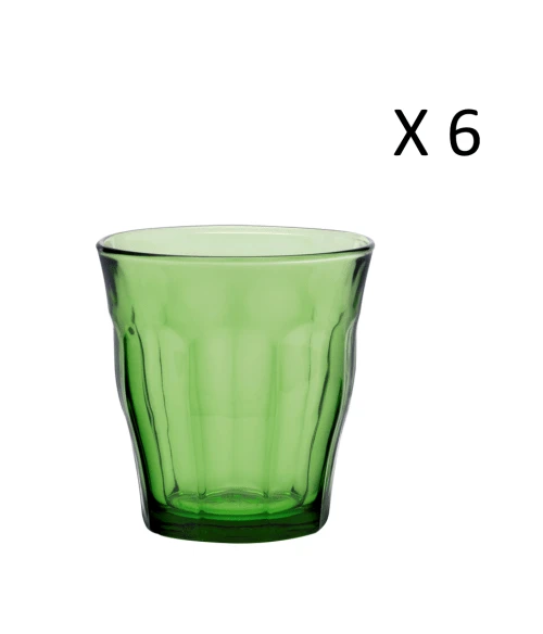 Duralex Lot De 6 - Verre à Eau 31 Cl En Verre Trempé Résistant Teinté Vert 3 Duralex Lot De 6 - Verre à Eau 31 Cl En Verre Trempé Résistant Teinté Vert