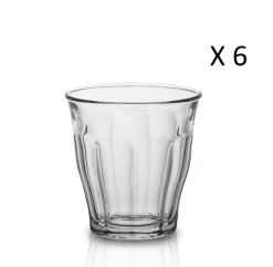 Duralex Lot De 6 - Verre à Eau 31 Cl En Verre Trempé Résistant Transparent