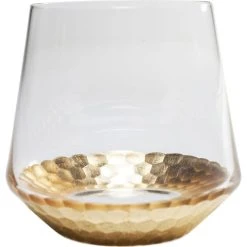 Kare Design Lot De 6 - Verre à Eau En Verre Fond Doré -Boutique Cristal d'Arques lot de 6 verre a eau en verre fond dore 2