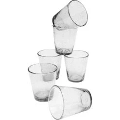 Kare Design Lot De 6 - Verre à Eau En Verre Gris à Bulles -Boutique Cristal d'Arques lot de 6 verre a eau en verre gris a bulles 2