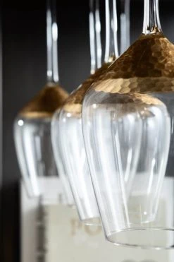 Kare Design Lot De 6 - Verre à Vin Blanc En Verre Fond Doré -Boutique Cristal d'Arques lot de 6 verre a vin blanc en verre fond dore 4