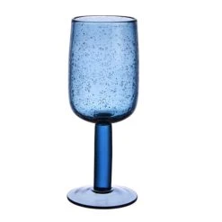 Table Passion Lot De 6 Verres à Pied Bullé 28 Cl Bleu