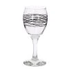 Novastyl Lot De 6 Verres à Pied Dessin Noir 20,5cl -Boutique Cristal d'Arques lot de 6 verres a pied dessin noir 20 5cl