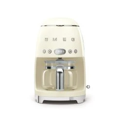 Smeg Machine à Café Filtre 1,4 L Crème En Inox Beige