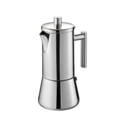 GEFU Machine A Espresso 6 Tasses En Acier Inoxydable Argent -Boutique Cristal d'Arques machine a espresso 4 tasses en acier inoxydable argent nando
