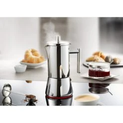 GEFU Machine A Espresso 6 Tasses En Acier Inoxydable Argent -Boutique Cristal d'Arques machine a espresso 6 tasses en acier inoxydable argent 3