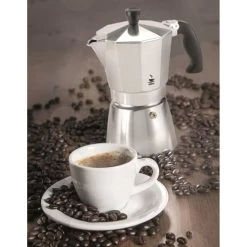 GEFU Machine à Espresso 6 Tasses En Aluminium Argent -Boutique Cristal d'Arques machine a espresso 6 tasses en aluminium argent 2