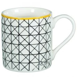 Faye Mini Tasse Graphique Noire -Boutique Cristal d'Arques mini tasse graphique blanche