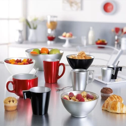 Luminarc Mug à Thé Gris 25cl 4 Luminarc Mug à Thé Gris 25cl – Image 2
