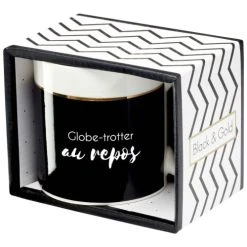 Draeger Paris Mug Cadeau Globe Trotteur Au Repos -Boutique Cristal d'Arques mug cadeau globe trotteur au repos 1