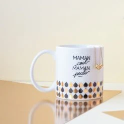 Draeger Paris Mug Cadeau Maman Cool, Maman Poule -Boutique Cristal d'Arques mug cadeau maman cool maman poule 4