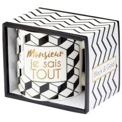 Draeger Paris Mug Cadeau Monsieur Je Sais Tout -Boutique Cristal d'Arques mug cadeau monsieur je sais tout 1