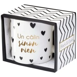 Draeger Paris Mug Cadeau Un Câlin Sinon Rien -Boutique Cristal d'Arques mug cadeau un calin sinon rien 1