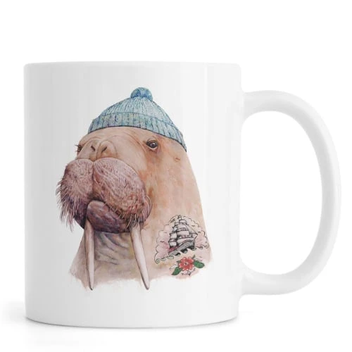 Juniqe Mug En Céramique En Bleu & Marron 3 Juniqe Mug En Céramique En Bleu & Marron