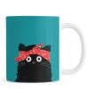 Juniqe Mug En Céramique En Noir & Rouge -Boutique Cristal d'Arques mug en ceramique en noir rouge