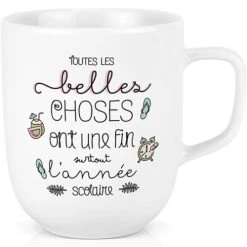 Créa Bisontine Mug En Céramique Toutes Les Belles Choses Ont Une Fin... (600 Ml)