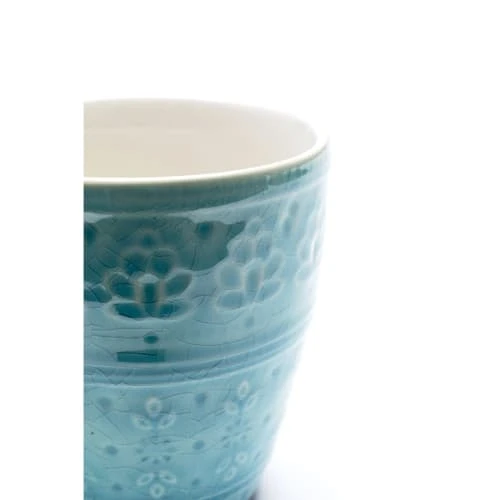 Kare Design Mug En Grès Bleu - Lot De 4 5 Kare Design Mug En Grès Bleu - Lot De 4 – Image 3