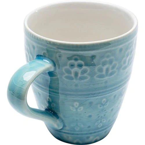 Kare Design Mug En Grès Bleu - Lot De 4 7 Kare Design Mug En Grès Bleu - Lot De 4 – Image 5