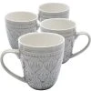 Kare Design Mug En Grès Gris - Lot De 4 1 Kare Design Mug En Grès Gris - Lot De 4 -Boutique Cristal d'Arques mug en gres gris lot de 4 5