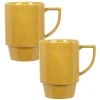 Maisons Du Monde Mug En Grès Jaune Moutarde - Lot De 2 -Boutique Cristal d'Arques mug en gres jaune moutarde 1000 14 0 225213 2