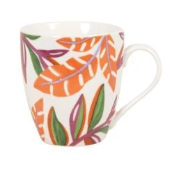 Maisons Du Monde Mug En Grès Motif Végétal Multicolore