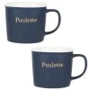 Maisons Du Monde Mug En Porcelaine Bleu Marine Avec Inscription - Lot De 2 -Boutique Cristal d'Arques mug en porcelaine bleu marine avec inscription 1000 2 19 216786 2