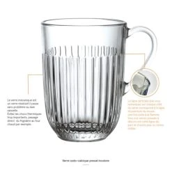 La Rochère Mug En Verre Transparent - Lot De 6 8 La Rochère Mug En Verre Transparent - Lot De 6 -Boutique Cristal d'Arques mug en verre transparent lot de 6 2
