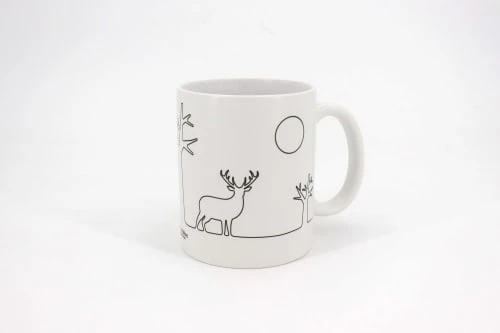 Reine Mère Mug Forest Blanc 4 Reine Mère Mug Forest Blanc – Image 2