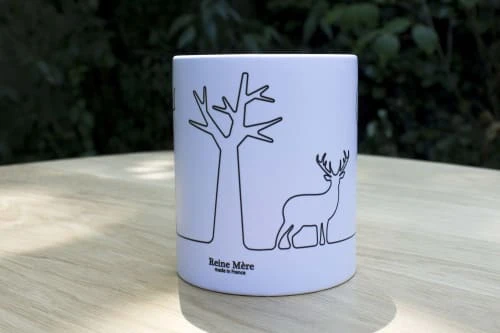 Reine Mère Mug Forest Blanc 8 Reine Mère Mug Forest Blanc – Image 6